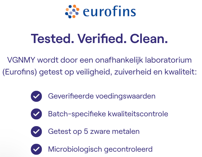 Onafhankelijke Eurofins-kwaliteitstest